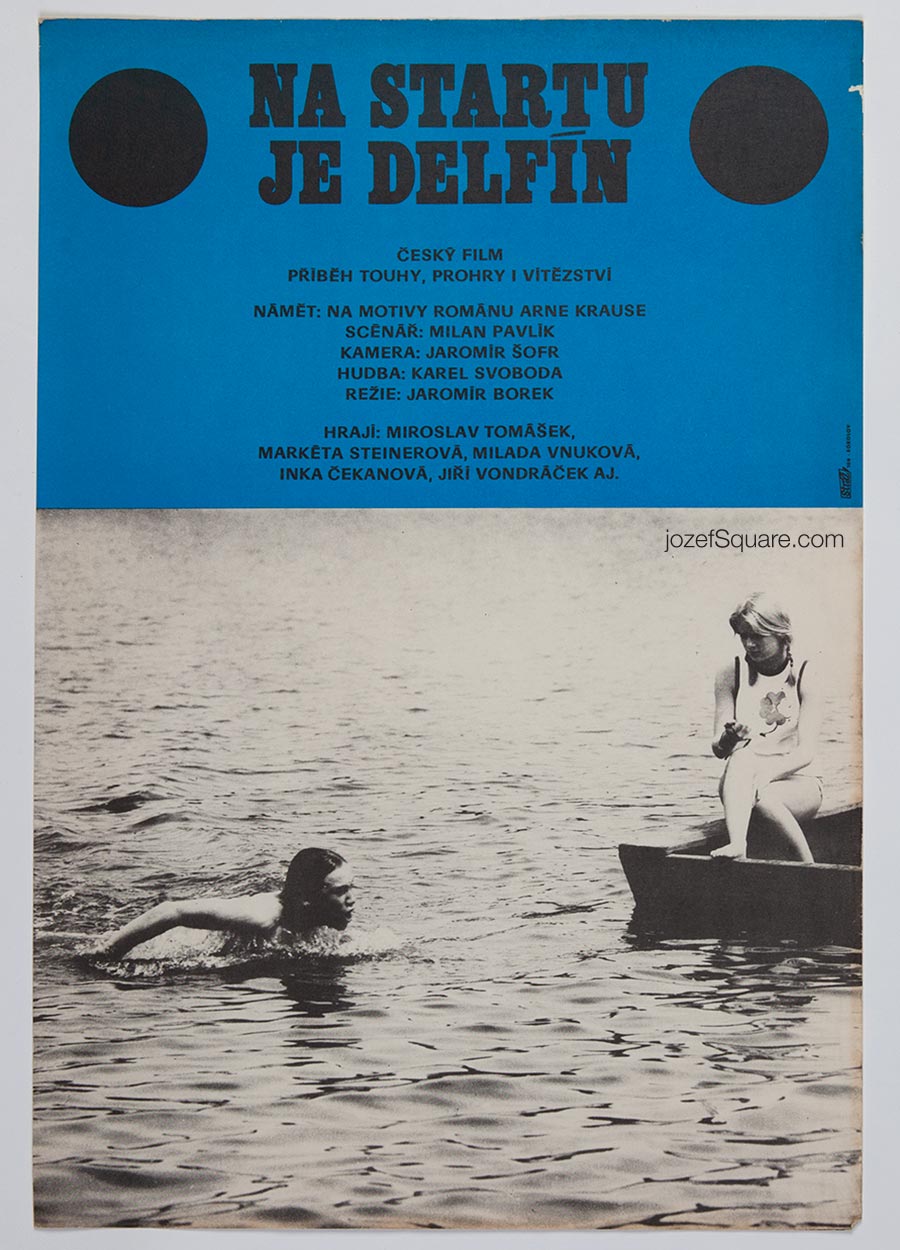 Movie Poster – Dolphin at the Start, Unknown Artist, 1974