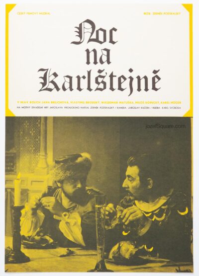 Movie Poster, Night at Karlstein, Unknown Artist, 1970s Cinema Art