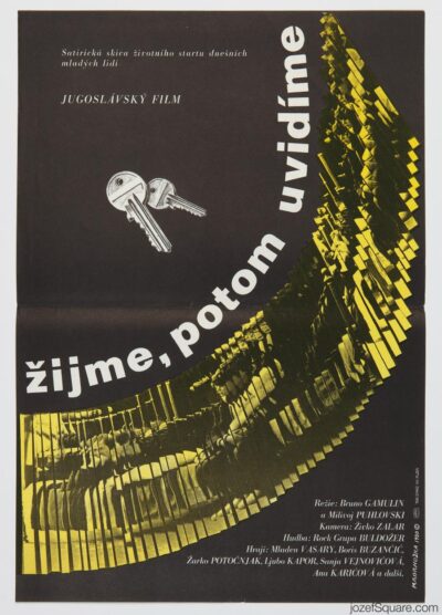 Movie Poster, That's the Way the Cookie Crumbles, Dimitrij Kadrnozka, 1980s Graphic Design