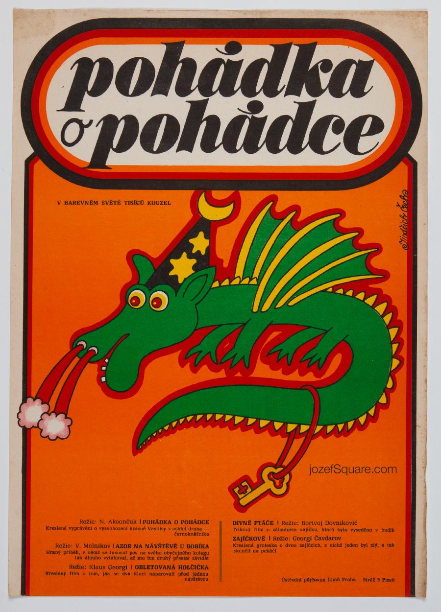 Movie Poster, Fairy Tale about Fairy Tale, Jindrich Cech, 1970s Cinema Art