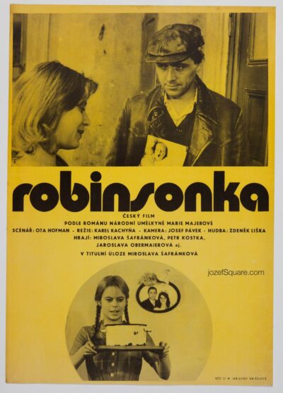 Movie Poster, Robinson Girl, Unknown Artist, 1970s Graphic Design