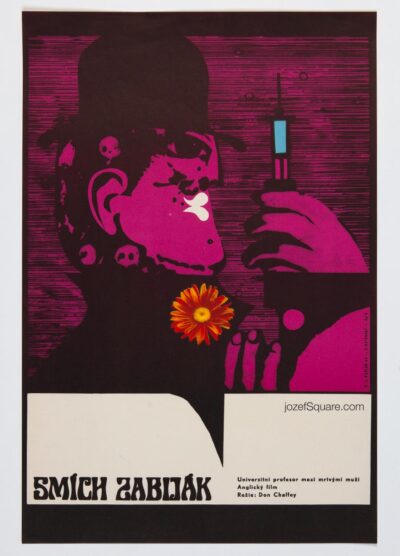 Movie Poster, Jolly Bad Fellow, Zdenek Kaplan, 1960s Cinema Art
