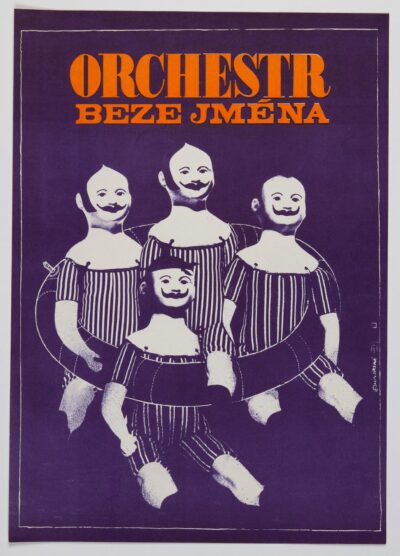 Movie Poster - A Nameless Band, Eliska Konopiska, 1980s Graphic Design