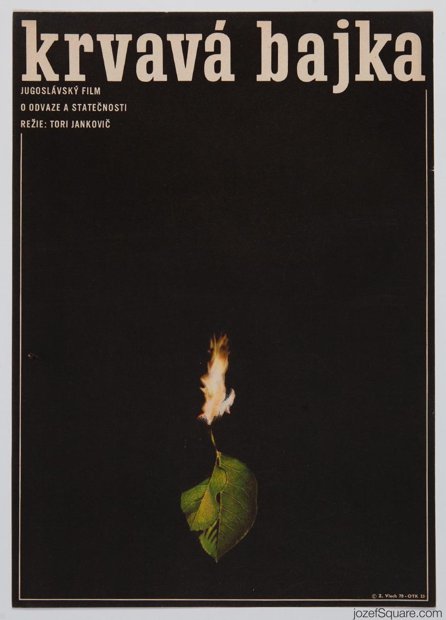 Movie Poster – A Bloody Tale, Zdeněk Vlach, 1970