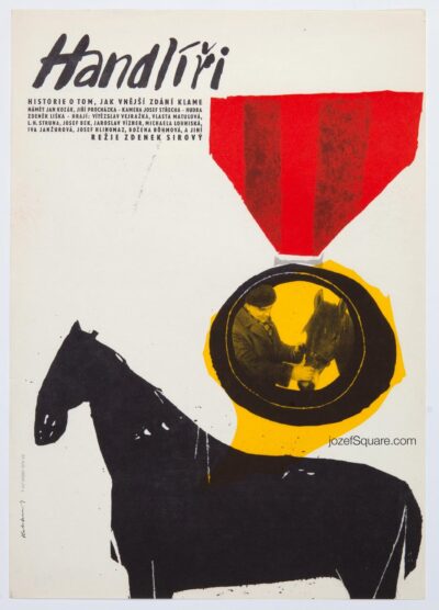 Movie Poster, Wranglers, Jan Helebrant, 1960s Graphic Art
