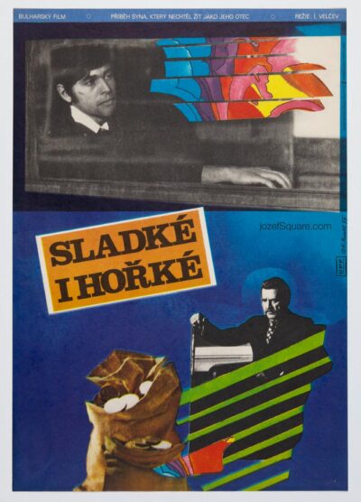 Movie Poster, Bittersweet, Karel Zavadil, 1970s Graphic Design