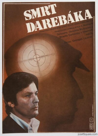 Movie Poster, Death of Corrupt Man, Pavel Benes, 1970s Graphic Design