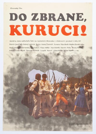 Movie Poster, To Arms, Rebels, Zuzana Minacova, 1970 Cinema Art