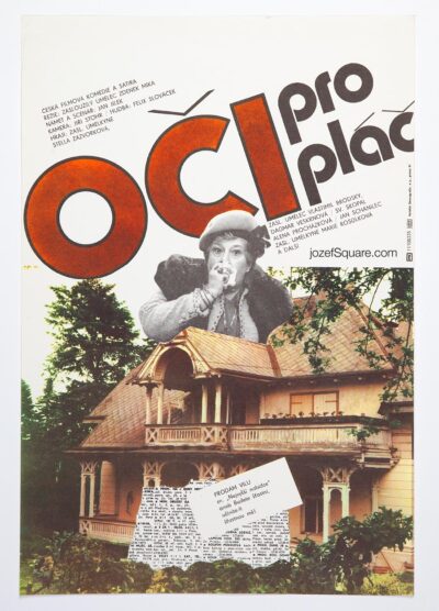 Movie Poster, Tearful Eyes, Karel Vaca, 1980s Art Posters