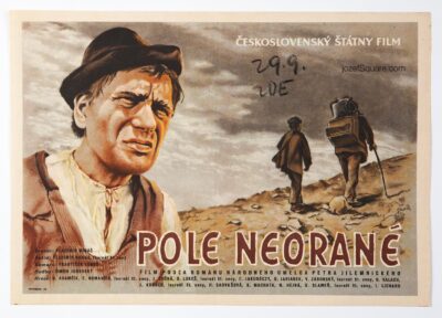 1950s Movie Poster, Untilled Field, Bohdan Slavík, 1953