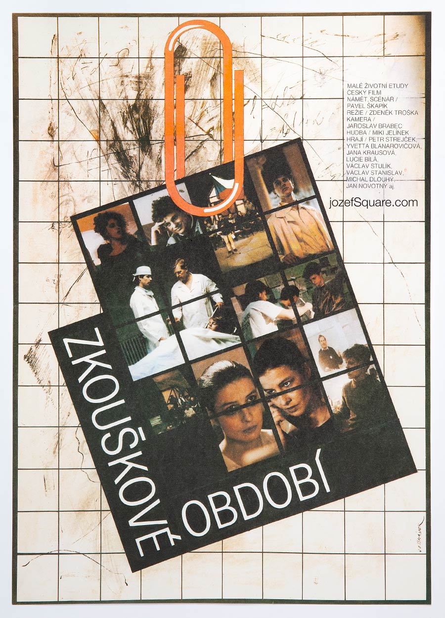 Movie Poster, The Period of Examination, Jan Tománek, 1990