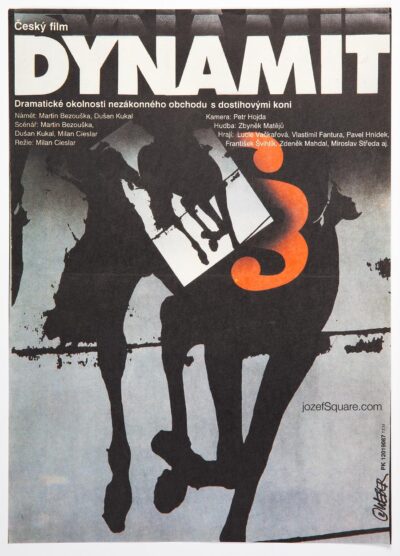 Abstract Movie Poster, Dynamite, Jan Weber, 1989