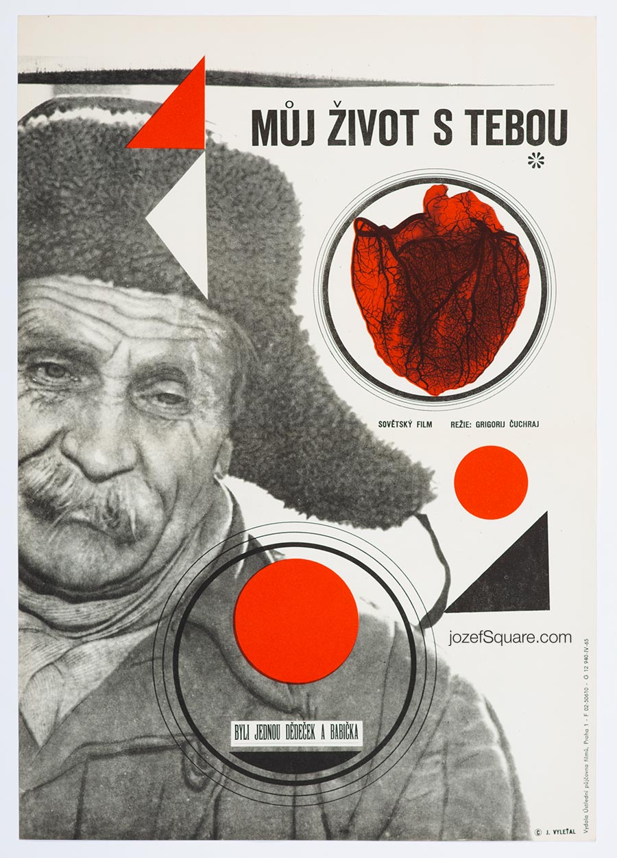 Abstract Movie Poster, here Was An Old Couple, Josef Vyleťal, 1965