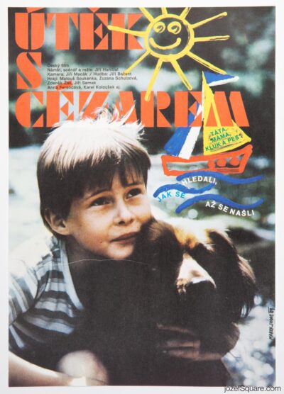 Movie Poster, Escaping with Cézar, Marek Jodas, 1989