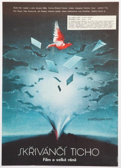 Surreal Movie Poster, Silence of the Larks, Olga Poláčková-Vyleťalová, 1989